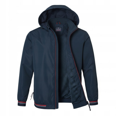 KURTKA Męska Przejściowa WODOODPORNA z Kapturem RELAND GRANATOWA Pako Jeans - Pakojeans.pl