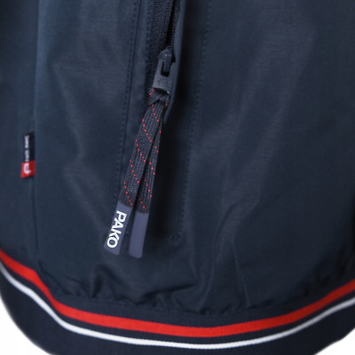 KURTKA Męska Przejściowa WODOODPORNA z Kapturem RELAND GRANATOWA Pako Jeans - Pakojeans.pl