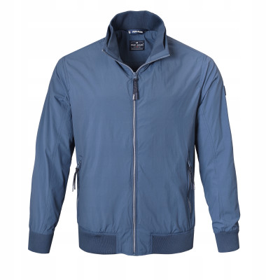KURTKA Męska Przejściowa WODOODPORNA bez Kaptura CALUM NIEBIESKA Pako Jeans - Pakojeans.pl