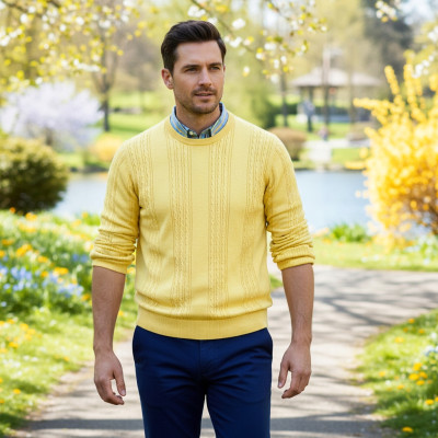 Elegancki zestaw prezentowy dla mężczyzny - koszula i sweter Pako Jeans - Pakojeans.pl