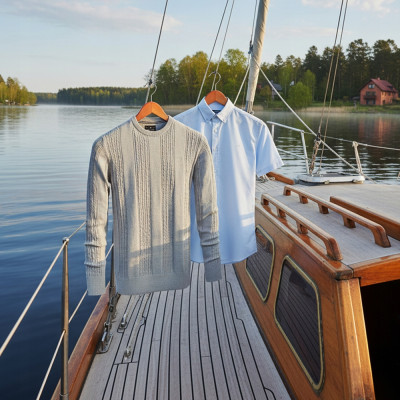 Elegancki zestaw prezentowy dla mężczyzny - koszula i sweter Pako Jeans - Pakojeans.pl