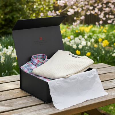 Elegancki zestaw prezentowy dla mężczyzny - koszula i sweter Pako Jeans - Pakojeans.pl