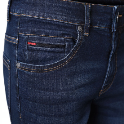 SPODENKI Jeansowe Męskie Krótkie Szorty Denim OMARI GRANATOWE Pako Jeans - Pakojeans.pl