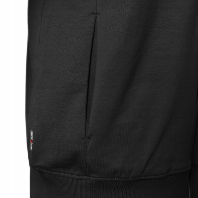 BLUZA Męska Rozpinana z Kapturem Nieocieplana na Lato AVY CZARNA Pako Jeans - Pakojeans.pl