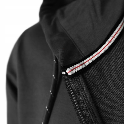 BLUZA Męska Rozpinana z Kapturem Nieocieplana na Lato AVY CZARNA Pako Jeans - Pakojeans.pl