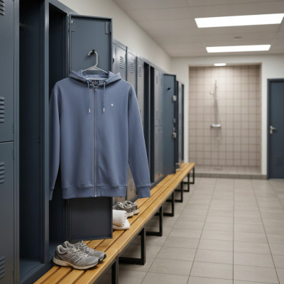 BLUZA Męska Rozpinana z Kapturem Nieocieplana na Lato AVY STALOWA Pako Jeans - Pakojeans.pl