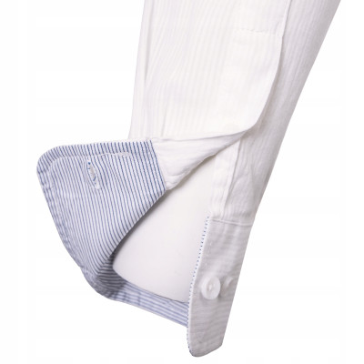 KOSZULA Męska z Długim Rękawem VUENTO BIAŁA Bawełniana Regular Fit Pako Jeans - Pakojeans.pl