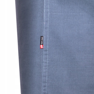 KOSZULA Męska z Długim Rękawem SERRAT Stalowa LNIANA Regular Fit Pako Jeans - Pakojeans.pl
