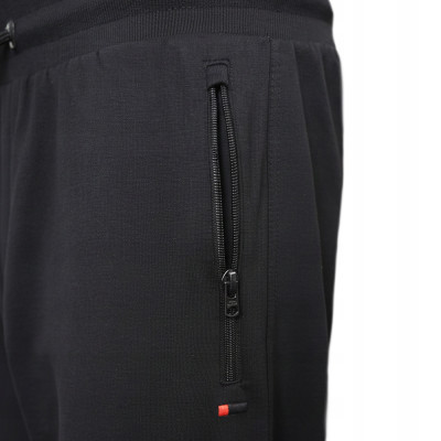 SPODNIE DRESOWE Męskie Długie Sportowe Nieocieplane LAPAL CZARNE Pako Jeans - Pakojeans.pl