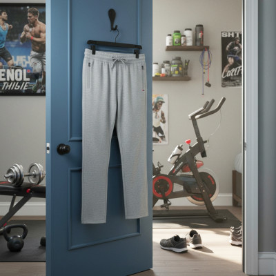 SPODNIE DRESOWE Męskie Długie Sportowe Nieocieplane LAPAL SZARE Pako Jeans - Pakojeans.pl