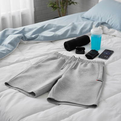 Krótkie Spodenki SZORTY Dresowe Męskie na Lato CASSEL Szare Pako Jeans - Pakojeans.pl