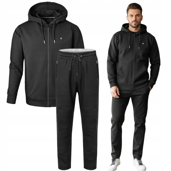 DRES Męski KOMPLET Bawełniany Bluza z Kapturem i Spodnie Nieocieplane Pako Jeans - Pakojeans.pl