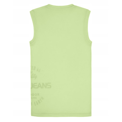 BEZRĘKAWNIK Męski Koszulka T-shirt RAFT ZIELONY Bawełniany Pako Jeans - Pakojeans.pl