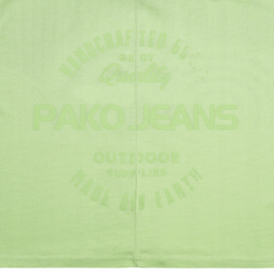 BEZRĘKAWNIK Męski Koszulka T-shirt RAFT ZIELONY Bawełniany Pako Jeans - Pakojeans.pl