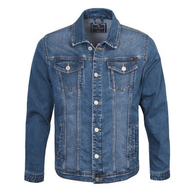 KURTKA JEANSOWA Przejściowa Męska Katana JACOB GRANATOWA Pako Jeans