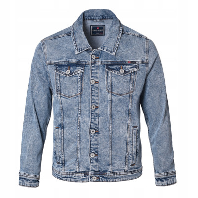 KURTKA JEANSOWA Przejściowa Męska Katana JACOB NIEBIESKA Pako Jeans - Pakojeans.pl