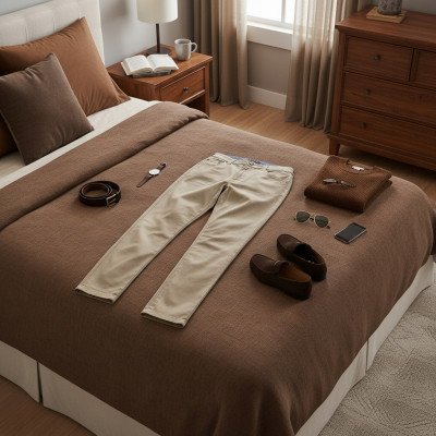 SPODNIE Męskie CASUAL Bawełniane ODER BEŻOWE Regular Pako Jeans - Pakojeans.pl