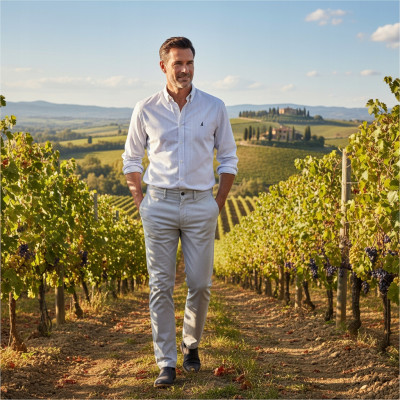 SPODNIE Męskie CASUAL Chinosy Bawełniane SPENCER SZARE Regular Pako Jeans