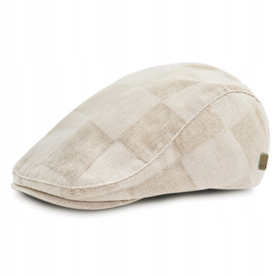 KASZKIET Męski Bawełniany Letni Modna Czapka Premium JASNOBEŻOWY Pako Jeans - Pakojeans.pl