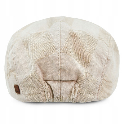 KASZKIET Męski Bawełniany Letni Modna Czapka Premium JASNOBEŻOWY Pako Jeans - Pakojeans.pl