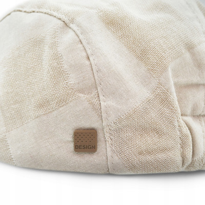 KASZKIET Męski Bawełniany Letni Modna Czapka Premium JASNOBEŻOWY Pako Jeans - Pakojeans.pl