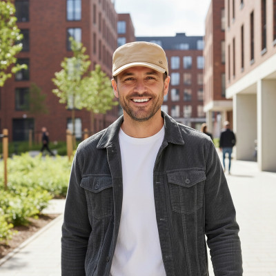 PATROLÓWKA Męska Czapka z Daszkiem Bawełniana BEŻOWA Pako Jeans - Pakojeans.pl