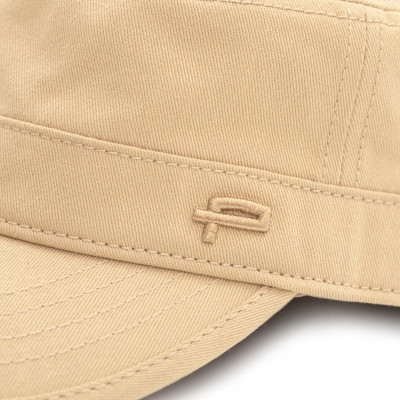 PATROLÓWKA Męska Czapka z Daszkiem Bawełniana BEŻOWA Pako Jeans - Pakojeans.pl