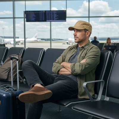 PATROLÓWKA Męska Czapka z Daszkiem Bawełniana BEŻOWA Pako Jeans - Pakojeans.pl