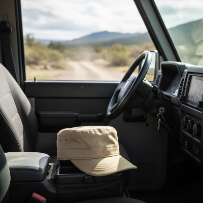 PATROLÓWKA Męska Czapka z Daszkiem Bawełniana BEŻOWA Pako Jeans - Pakojeans.pl