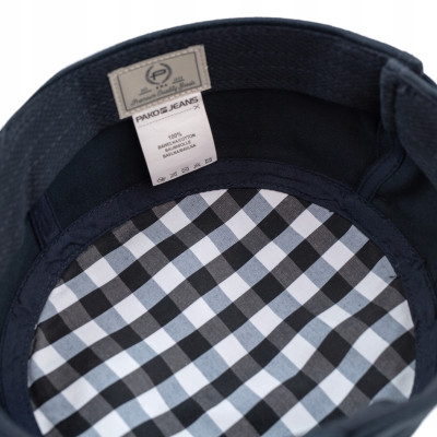 PATROLÓWKA Męska Czapka z Daszkiem Bawełniana GRANATOWA Pako Jeans - Pakojeans.pl