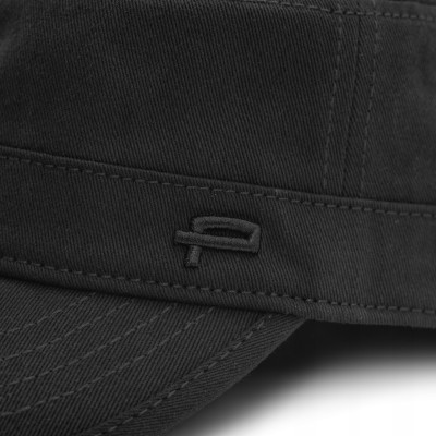 PATROLÓWKA Męska Czapka z Daszkiem Bawełniana CZARNA Pako Jeans - Pakojeans.pl