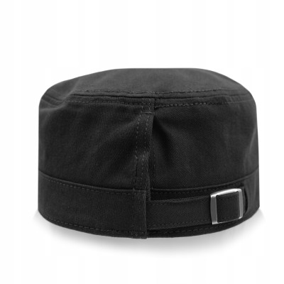 PATROLÓWKA Męska Czapka z Daszkiem Bawełniana CZARNA Pako Jeans - Pakojeans.pl