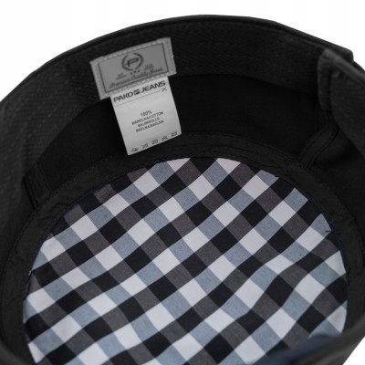 PATROLÓWKA Męska Czapka z Daszkiem Bawełniana CZARNA Pako Jeans - Pakojeans.pl