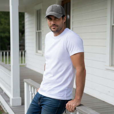 CZAPKA z Daszkiem Bejsbolówka z Siatką Bawełniana SZARA Pako Jeans - Pakojeans.pl