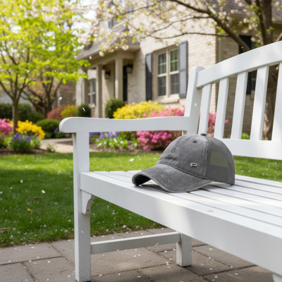 CZAPKA z Daszkiem Bejsbolówka z Siatką Bawełniana SZARA Pako Jeans - Pakojeans.pl