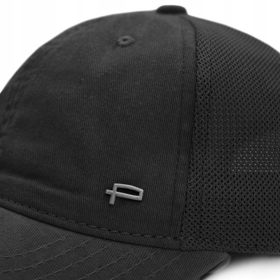 CZAPKA z Daszkiem Bejsbolówka z Siatką Bawełniana CZARNA Pako Jeans - Pakojeans.pl