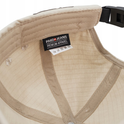 Czapka DOKERKA Krótka Leonka Bez Daszka Bawełniana BEŻOWA Pako Jeans - Pakojeans.pl