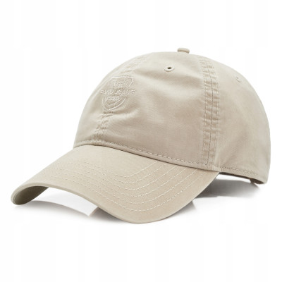 CZAPKA z Daszkiem Bejsbolówka Męska Damska Bawełniana BEŻOWA Pako Jeans - Pakojeans.pl