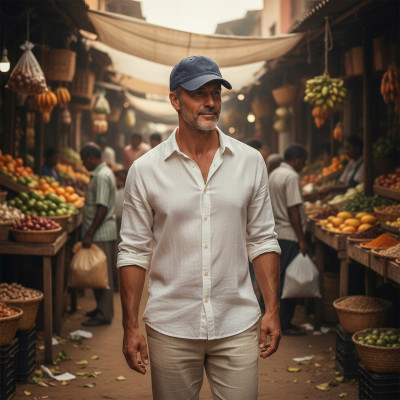 CZAPKA z Daszkiem Bejsbolówka Męska Damska Bawełniana GRANATOWA Pako Jeans - Pakojeans.pl