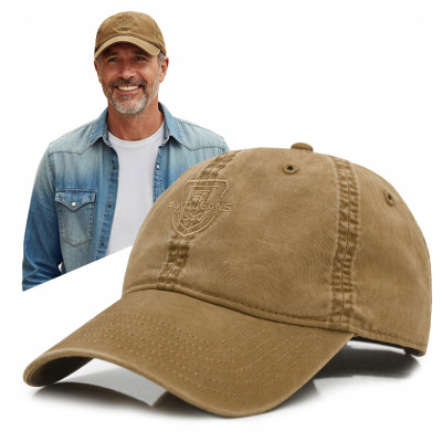 CZAPKA z Daszkiem Bejsbolówka Męska Damska Bawełniana KHAKI Pako Jeans - Pakojeans.pl