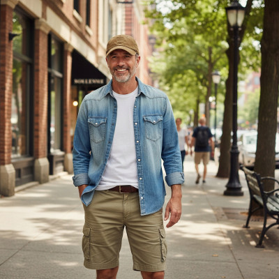 CZAPKA z Daszkiem Bejsbolówka Męska Damska Bawełniana KHAKI Pako Jeans - Pakojeans.pl