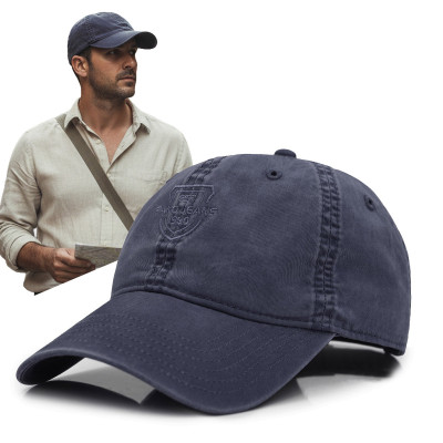 CZAPKA z Daszkiem Bejsbolówka Męska Damska Bawełniana GRANATOWA Pako Jeans - Pakojeans.pl