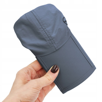 CZAPKA z Daszkiem z Siatką Przewiewna GRANATOWA Składany Daszek Pako Jeans - Pakojeans.pl