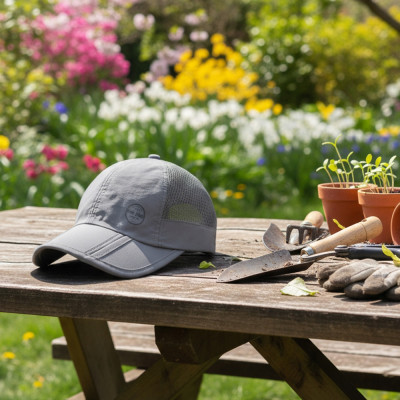 CZAPKA z Daszkiem z Siatką Przewiewna SZARA Składany Daszek Pako Jeans - Pakojeans.pl