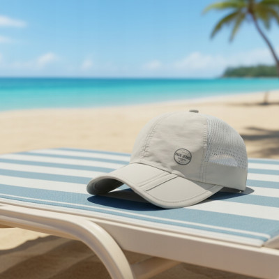 CZAPKA z Daszkiem z Siatką Przewiewna POPIELATA Składany Daszek Pako Jeans - Pakojeans.pl