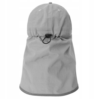 CZAPKA z Daszkiem z Osłoną na Kark Przewiewna na Lato POPIELATA Pako Jeans - Pakojeans.pl