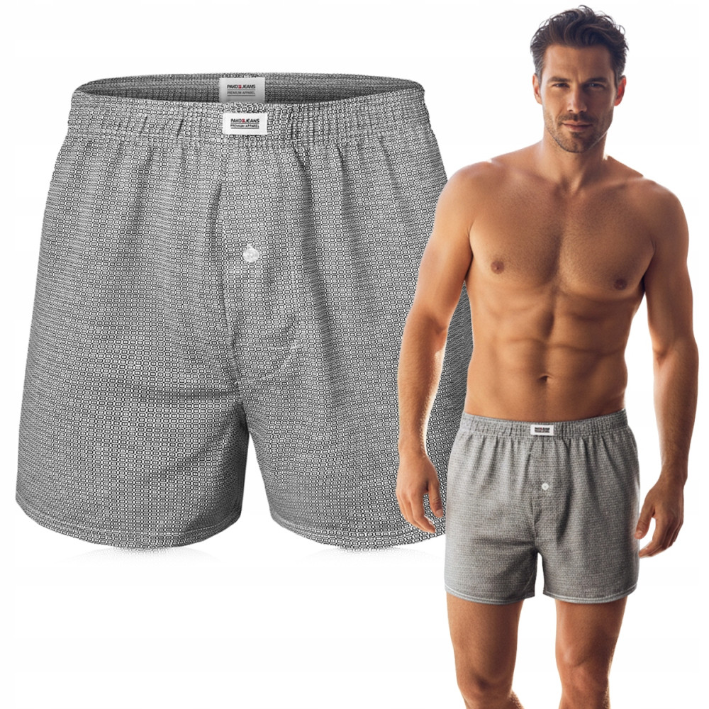 BOKSERKI Luźne Męskie Elastyczne Komfortowe Bawełniana Piżama Pako Jeans - Pakojeans.pl