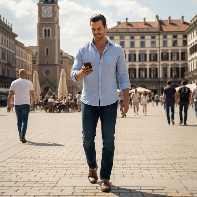 Spodnie Męskie Jeansy Elastyczne ANDY Comfort Fit Pako Jeans - Pakojeans.pl