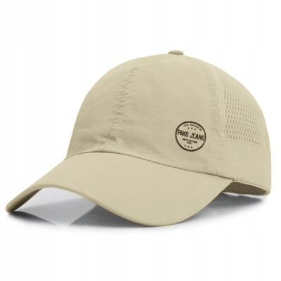 CZAPKA z Daszkiem Przewiewna Bejsbolówka z Siatką SZAROZIELONA Pako Jeans - Pakojeans.pl