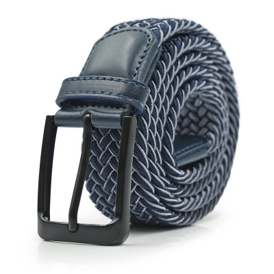 PASEK Pleciony MĘSKI do Spodni LUKE Elastyczny Gumowy GRANATOWY Pako Jeans - Pakojeans.pl